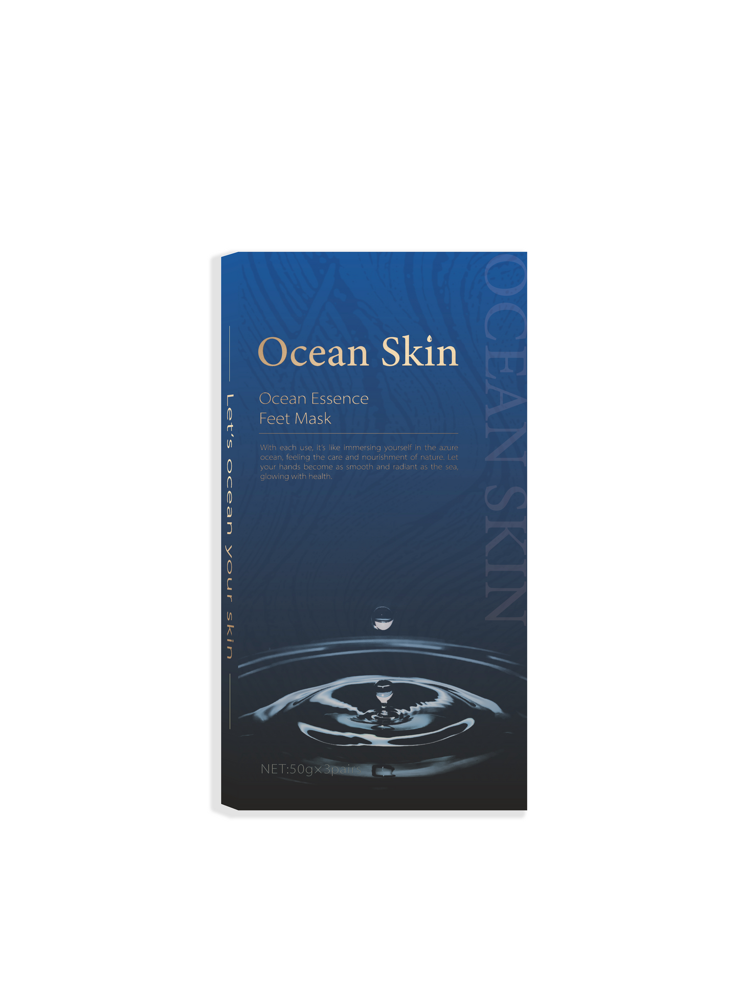 Ocean skin foot scrub & mask 3 pieces box