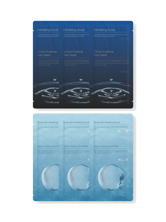 Ocean Skin Ultimate Hand & Foot Revival Set: 3 Hand Masks + 3 Foot Masks